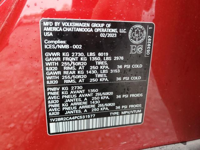 2023 VOLKSWAGEN ATLAS SEL  