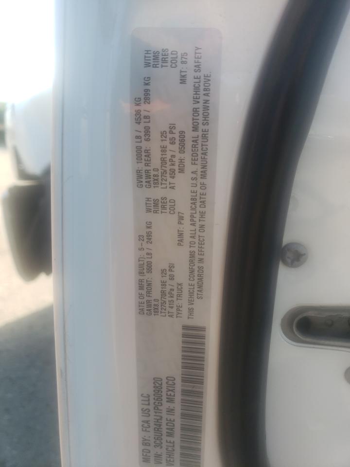 2023 Ram 2500 Tradesman VIN: 3C6UR4HJ1PG609820 Lot: 63852175