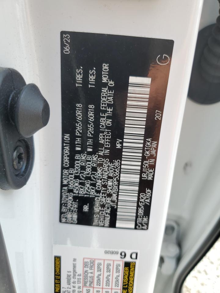 2023 Lexus Gx 460 VIN: JTJAM7BX9P5366285 Lot: 63679305