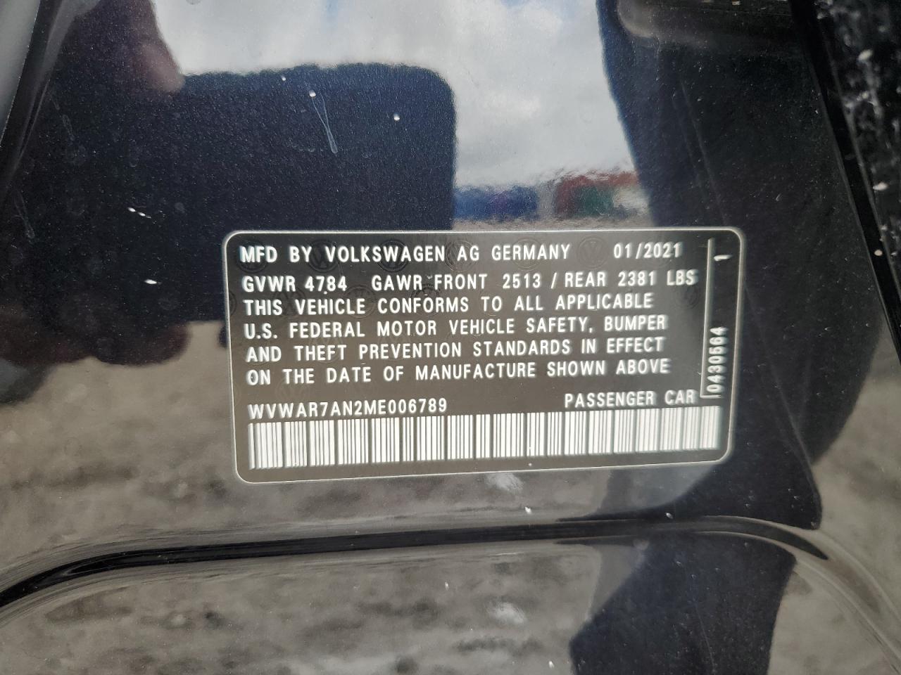 2021 Volkswagen Arteon Se VIN: WVWAR7AN2ME006789 Lot: 62992095
