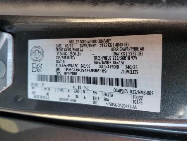 2015 FORD ESCAPE SE  