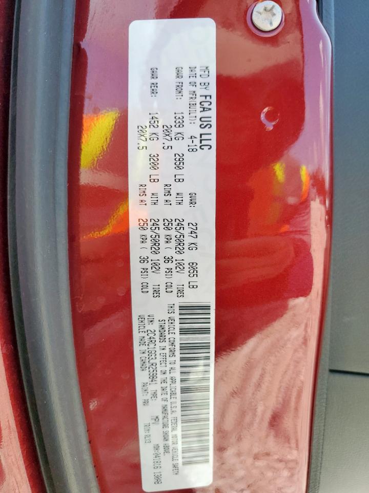 2018 Chrysler Pacifica Limited VIN: 2C4RC1GG3JR259841 Lot: 63647825