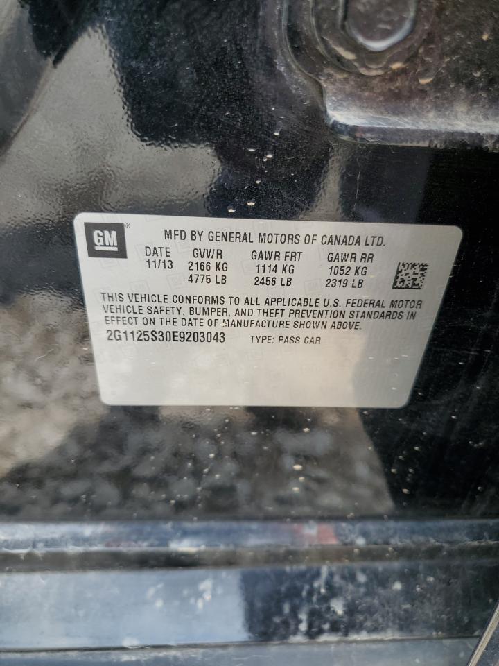 2014 Chevrolet Impala Lt VIN: 2G1125S30E9203043 Lot: 63464115