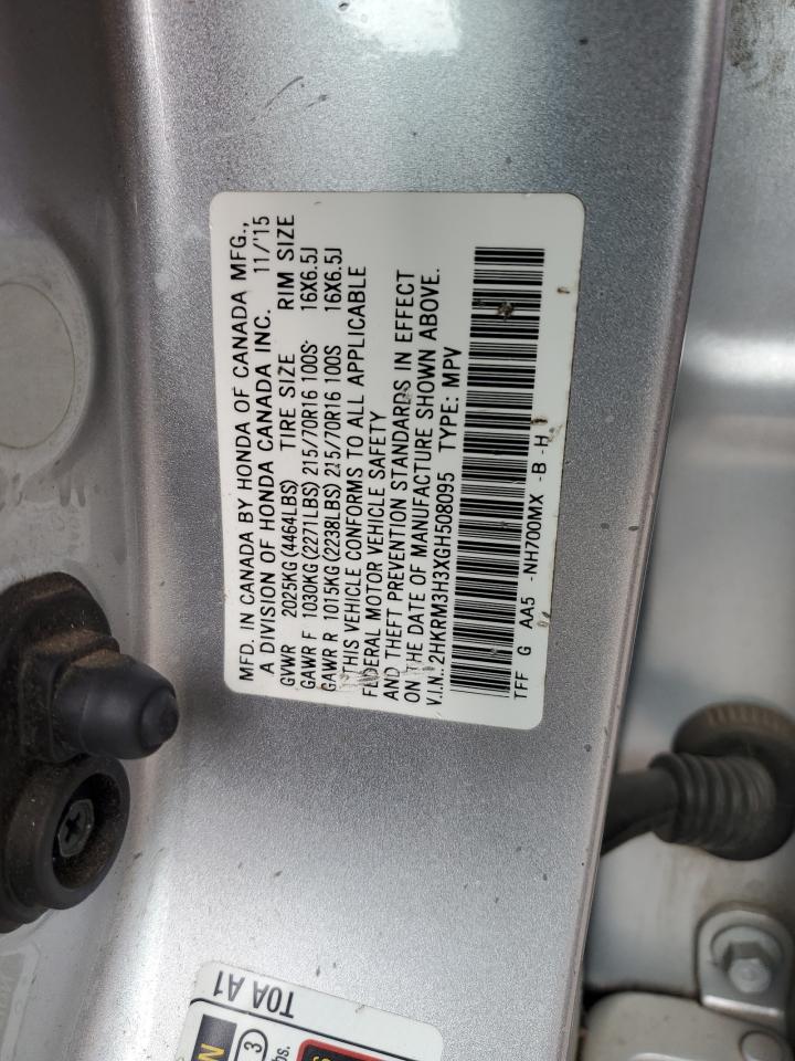 2016 Honda Cr-V Lx VIN: 2HKRM3H3XGH508095 Lot: 65350465