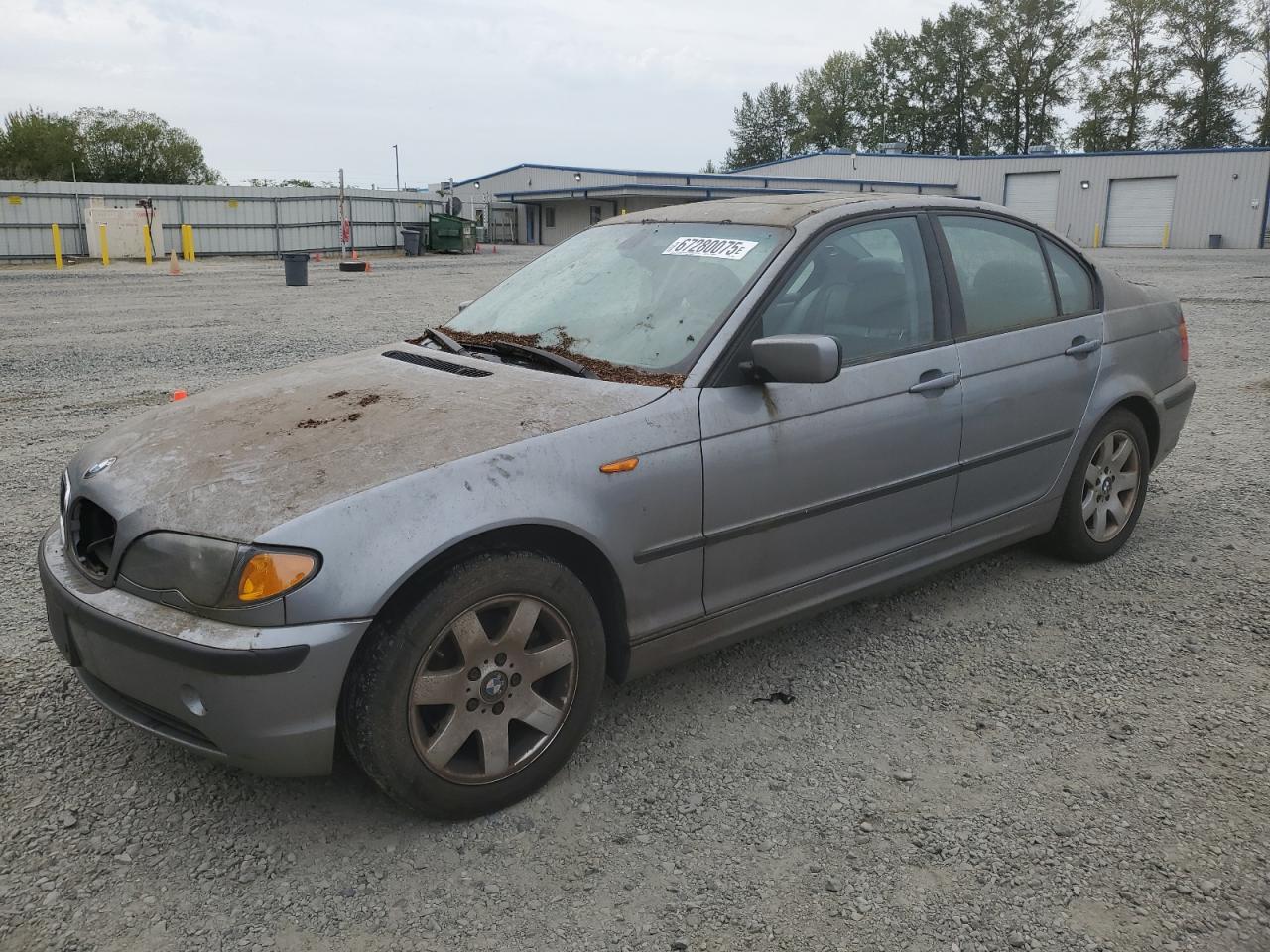 2004 BMW 325 Xi grey null gas WBAEU33474PR13004 photo #1