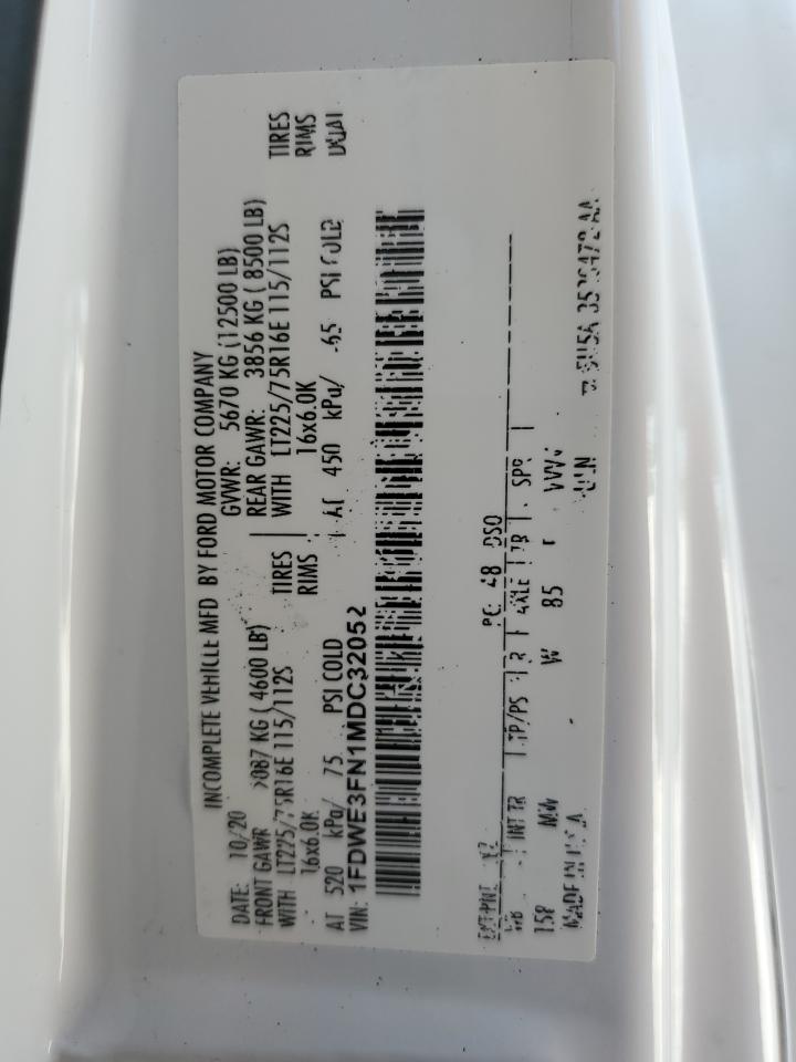 2022 Thormcoach Magnitude - Rvs Rv VIN: 1FDWE3FN1MDC32052 Lot: 66850935