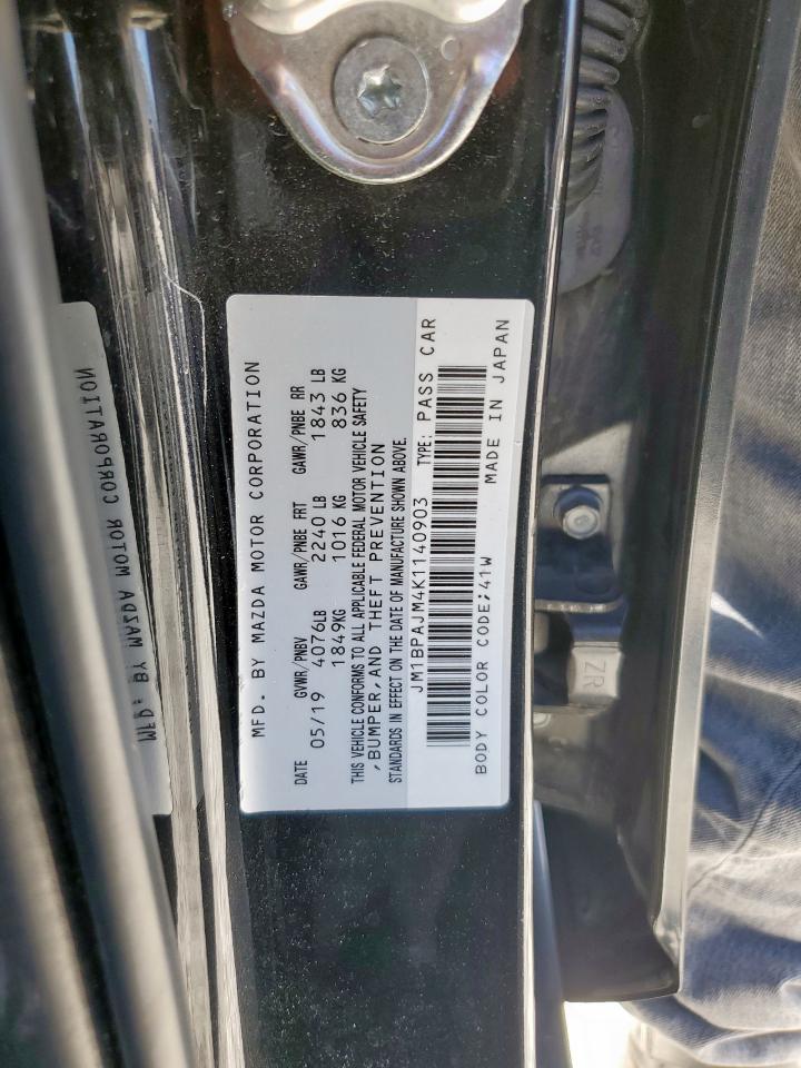 2019 Mazda 3 VIN: JM1BPAJM4K1140903 Lot: 65139845