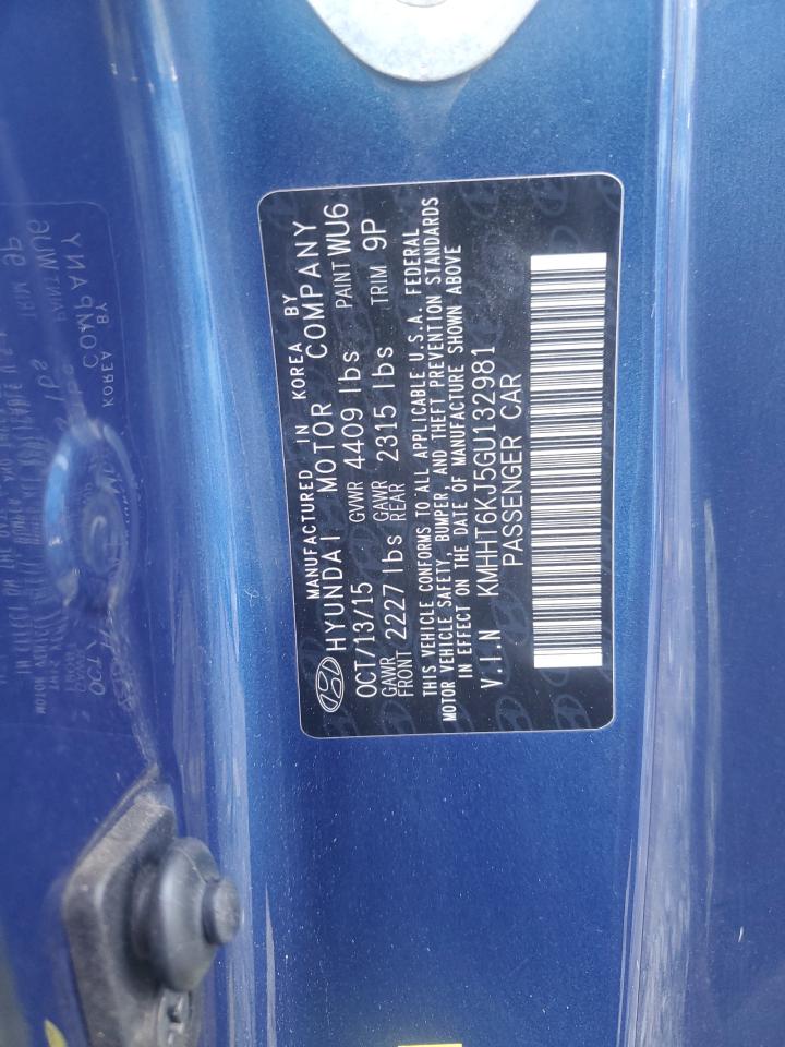 2016 Hyundai Genesis Coupe 3.8L VIN: KMHHT6KJ5GU132981 Lot: 66757735