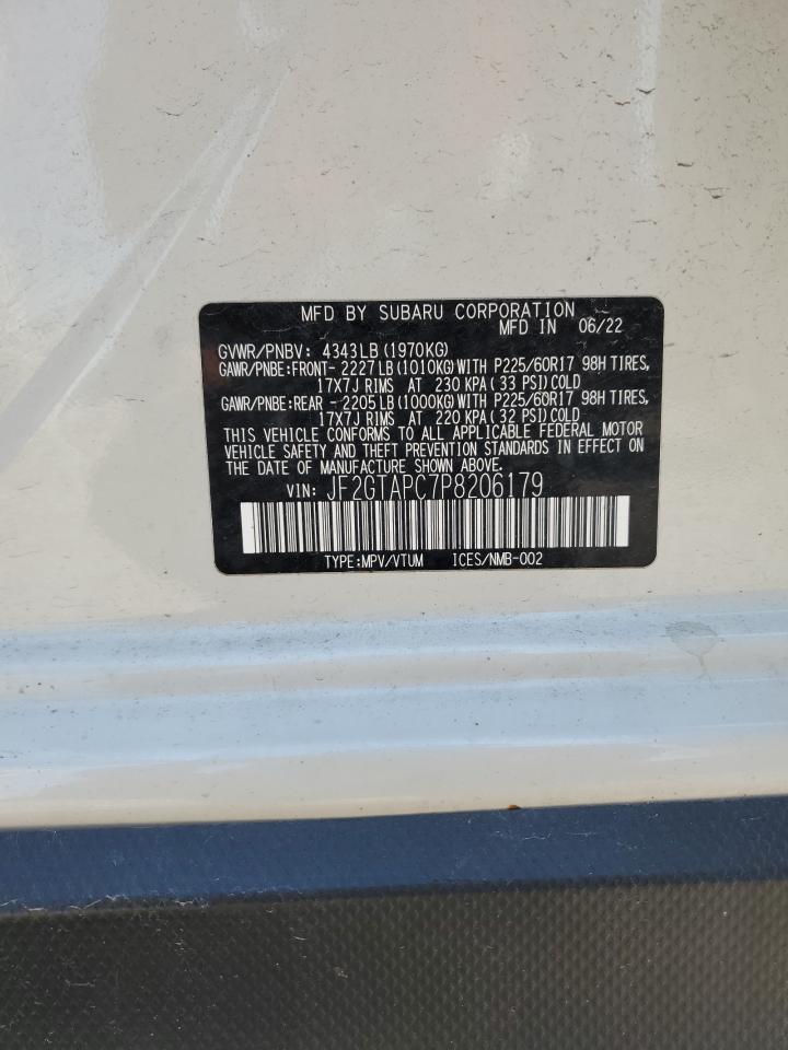 2023 Subaru Crosstrek Premium VIN: JF2GTAPC7P8206179 Lot: 62753115