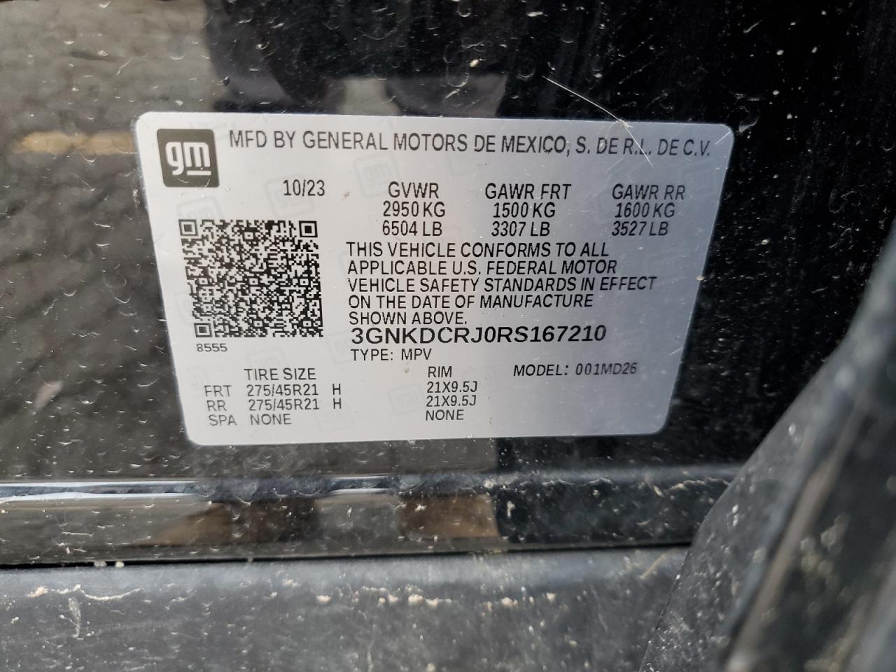 2024 Chevrolet Blazer Rs VIN: 3GNKDCRJ0RS167210 Lot: 67012915