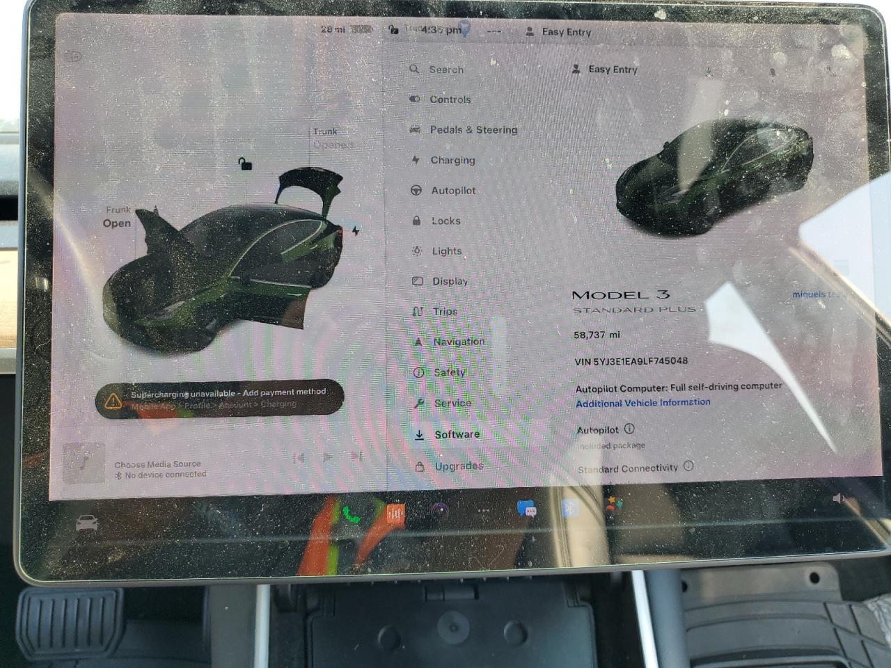 2020 Tesla Model 3 VIN: 5YJ3E1EA9LF745048 Lot: 64859655