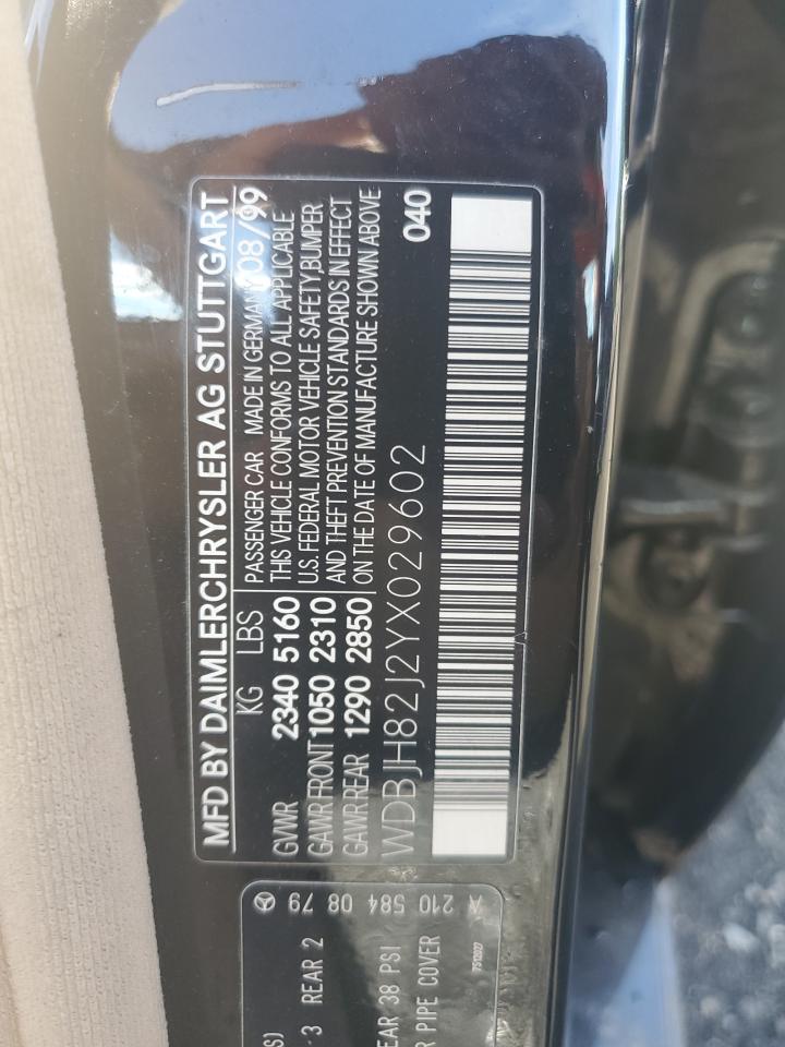 2000 Mercedes-Benz E 320 4Matic VIN: WDBJH82J2YX029602 Lot: 63522635