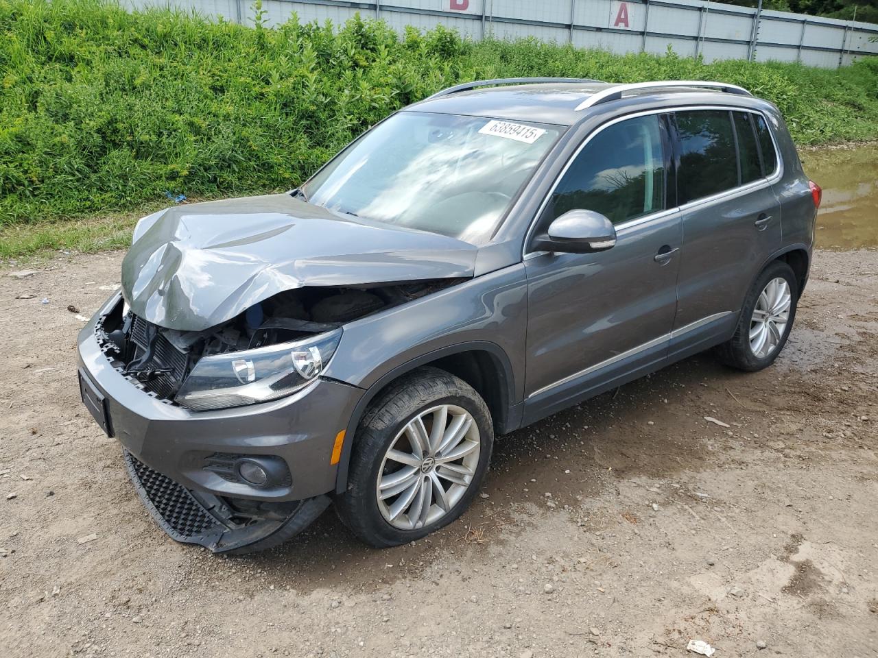 2015 Volkswagen Tiguan S grey null gas WVGAV7AX3FW609305 photo #1