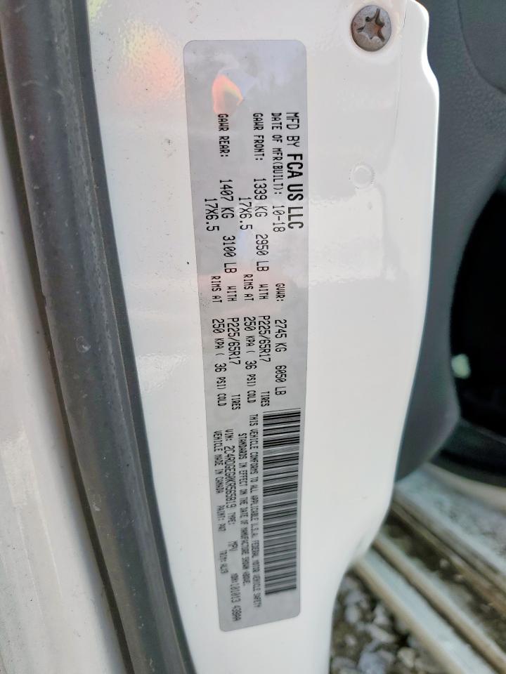 2019 Dodge Grand Caravan Gt VIN: 2C4RDGEG0KR565819 Lot: 63025435