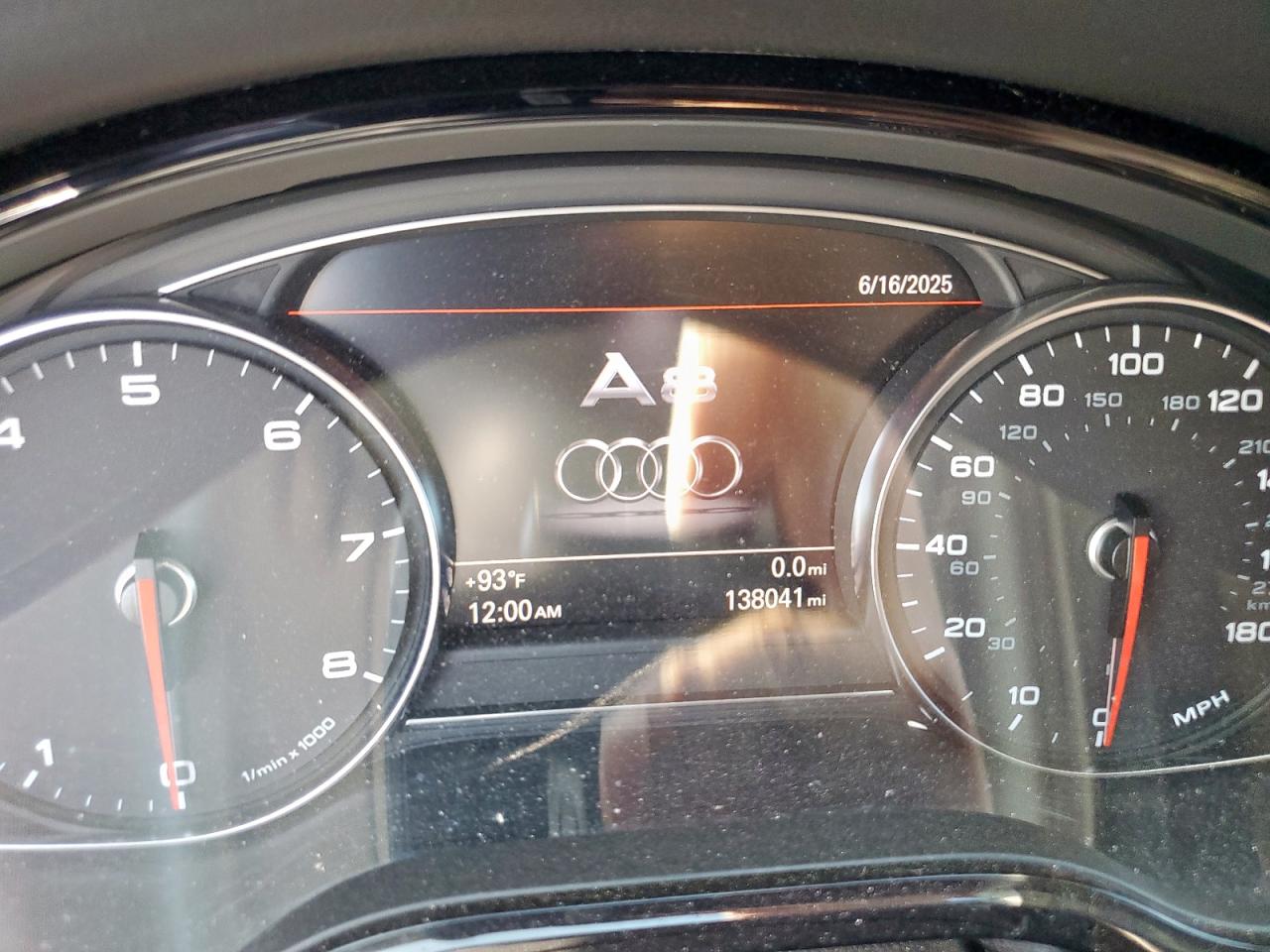 2013 Audi A8 L Quattro VIN: WAURGAFD0DN033167 Lot: 65601955