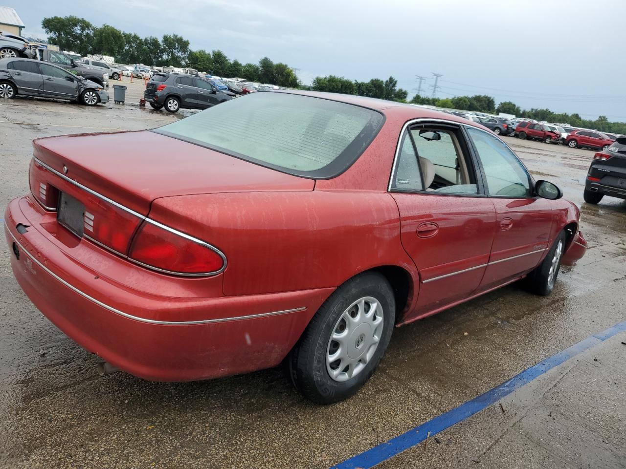 1999 Buick Century Custom red null gas 2G4WS52M9X1551166 photo #4