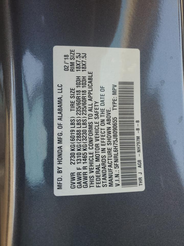 5FNRL6H75JB090655 HONDA All Models 2018