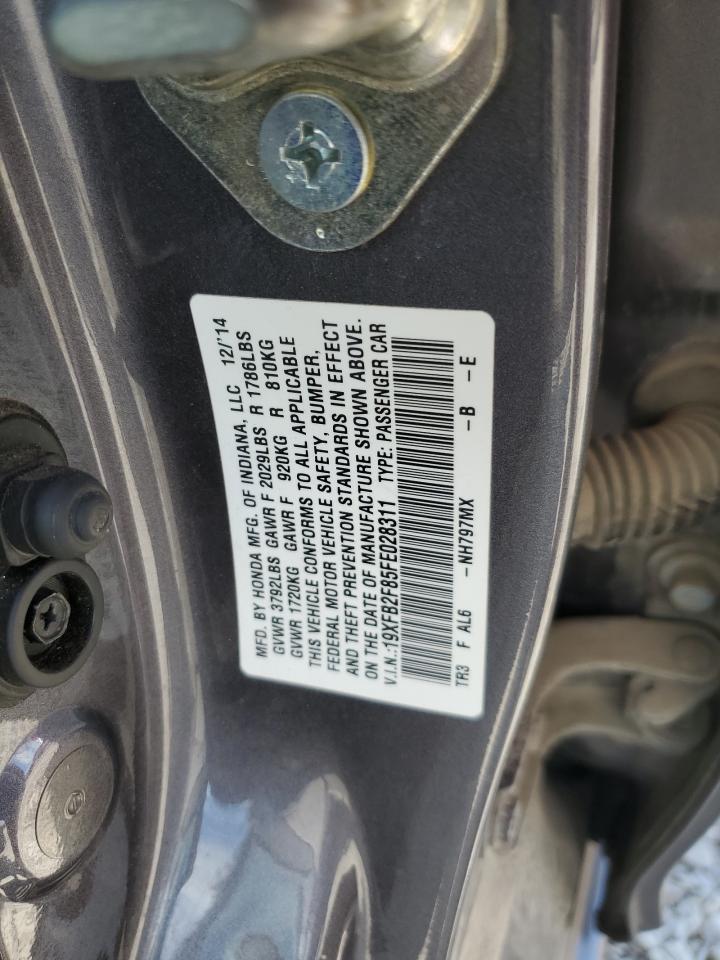 19XFB2F85FE028311 2015 Honda Civic Ex