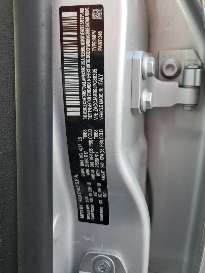 2018 Jeep Renegade Latitude VIN: ZACCJABB9JPG88395 Lot: 65206835