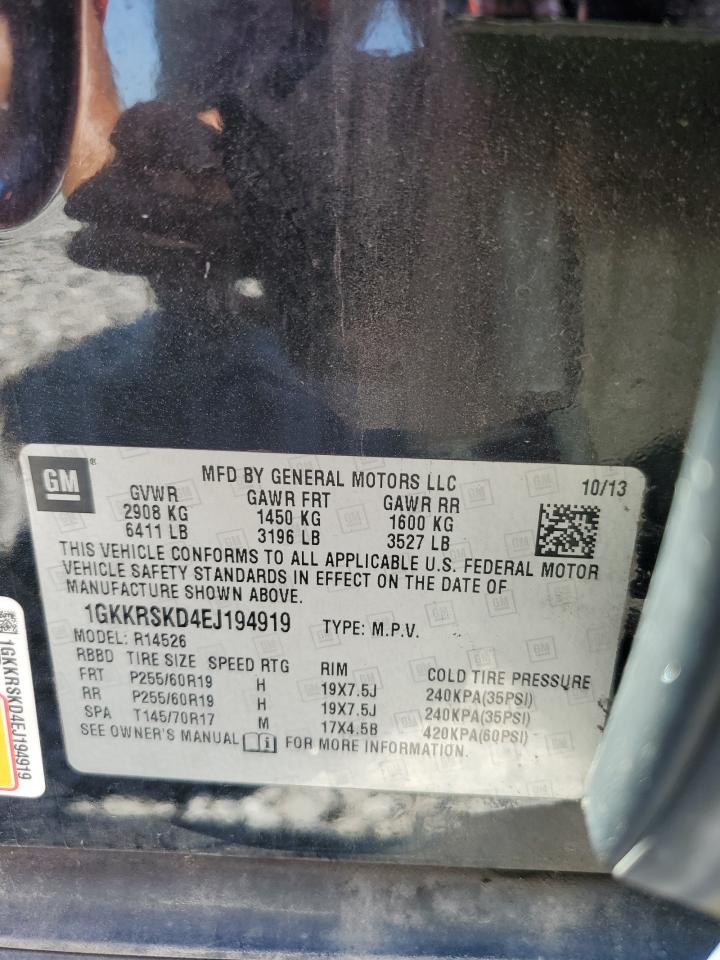 1gkkrskd4ej194919 1GKKRSKD4EJ194919 2014 GMC Acadia Slt-2