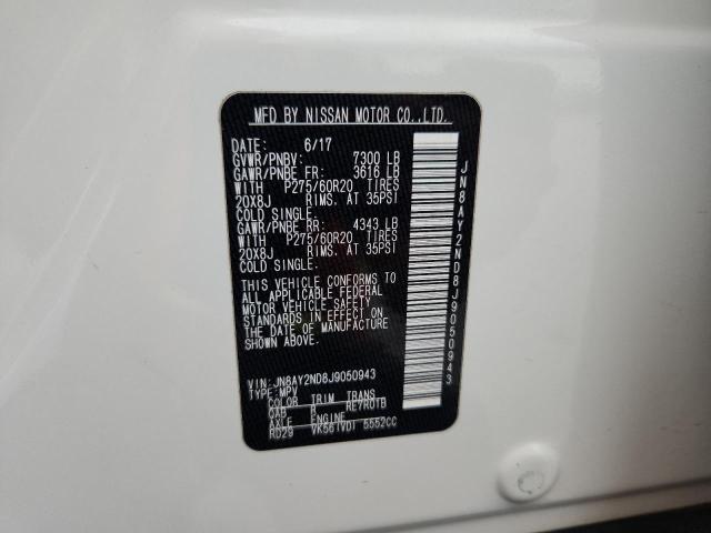 2018 NISSAN ARMADA SV  