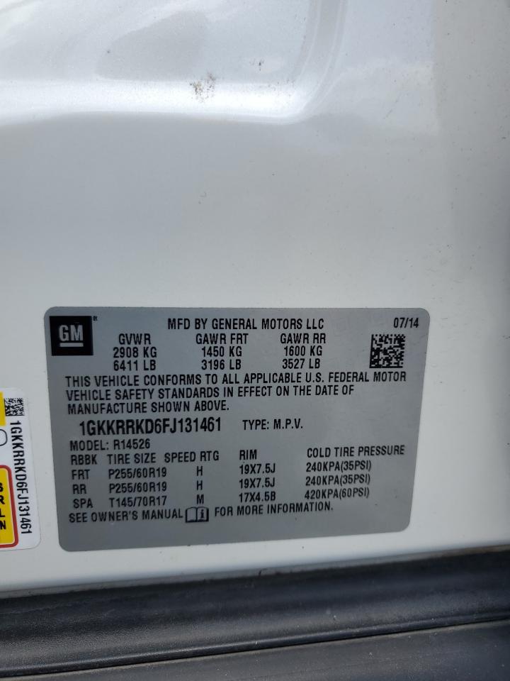 1gkkrrkd6fj131461 1GKKRRKD6FJ131461 2015 GMC Acadia Slt-1