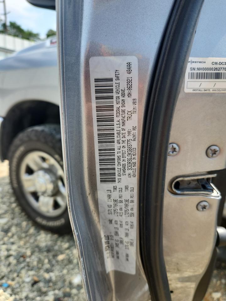 2019 Ram 3500 Tradesman VIN: 3C63R3GJ3KG603775 Lot: 63219925