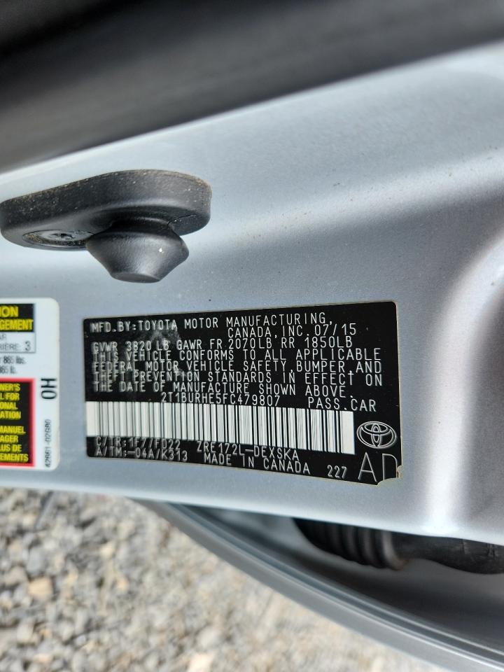2015 Toyota Corolla L VIN: 2T1BURHE5FC479807 Lot: 65352615