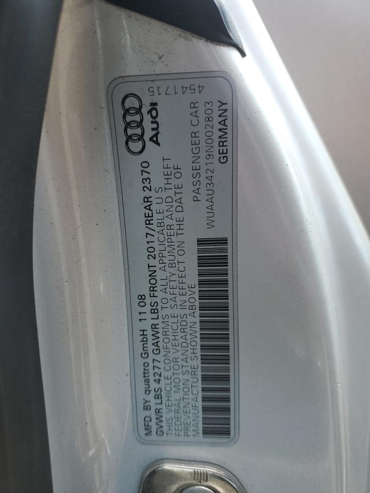 2009 Audi R8 4.2 Quattro VIN: WUAAU34219N002803 Lot: 65063885