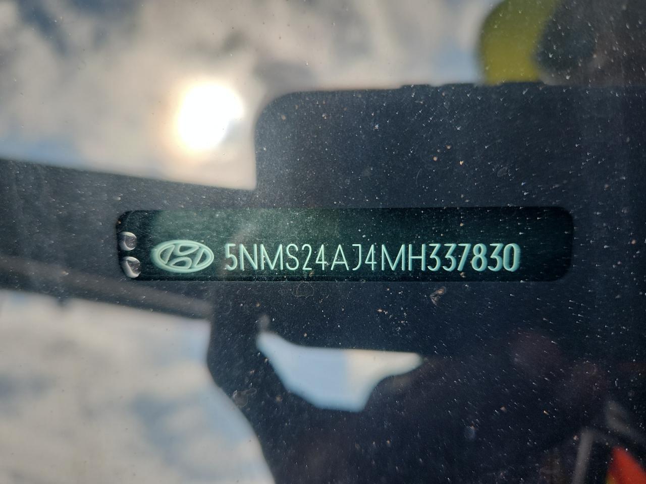 2021 Hyundai Santa Fe Sel VIN: 5NMS24AJ4MH337830 Lot: 64001495
