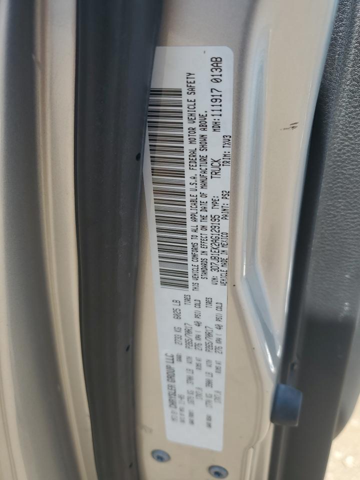 2010 Dodge Ram 1500 VIN: 3D7JB1EK2AG129195 Lot: 62995435