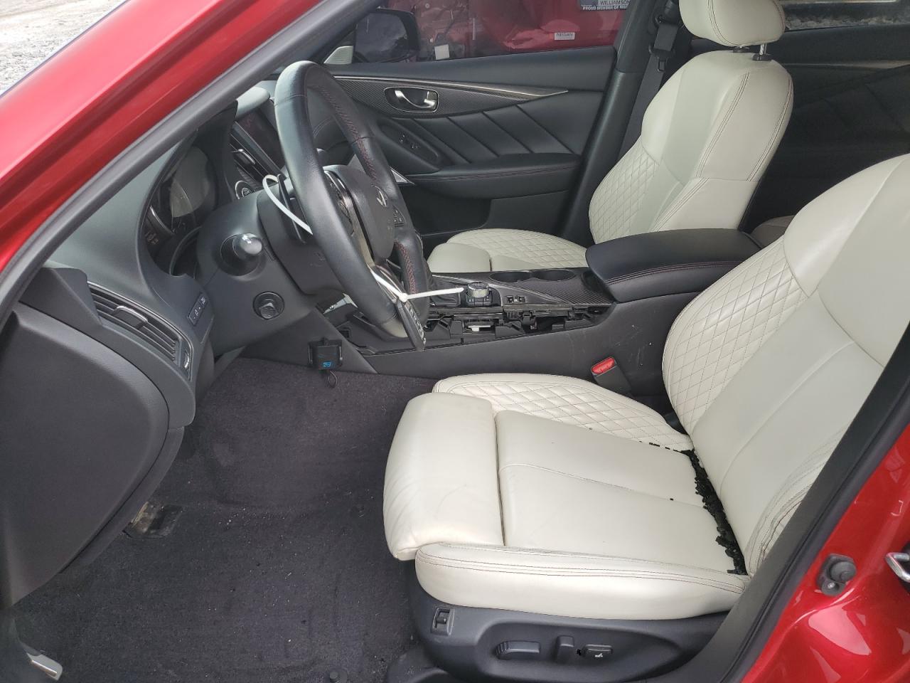 2022 Infiniti Q50 Red Sport 400 VIN: JN1FV7DR2NM390437 Lot: 64334785