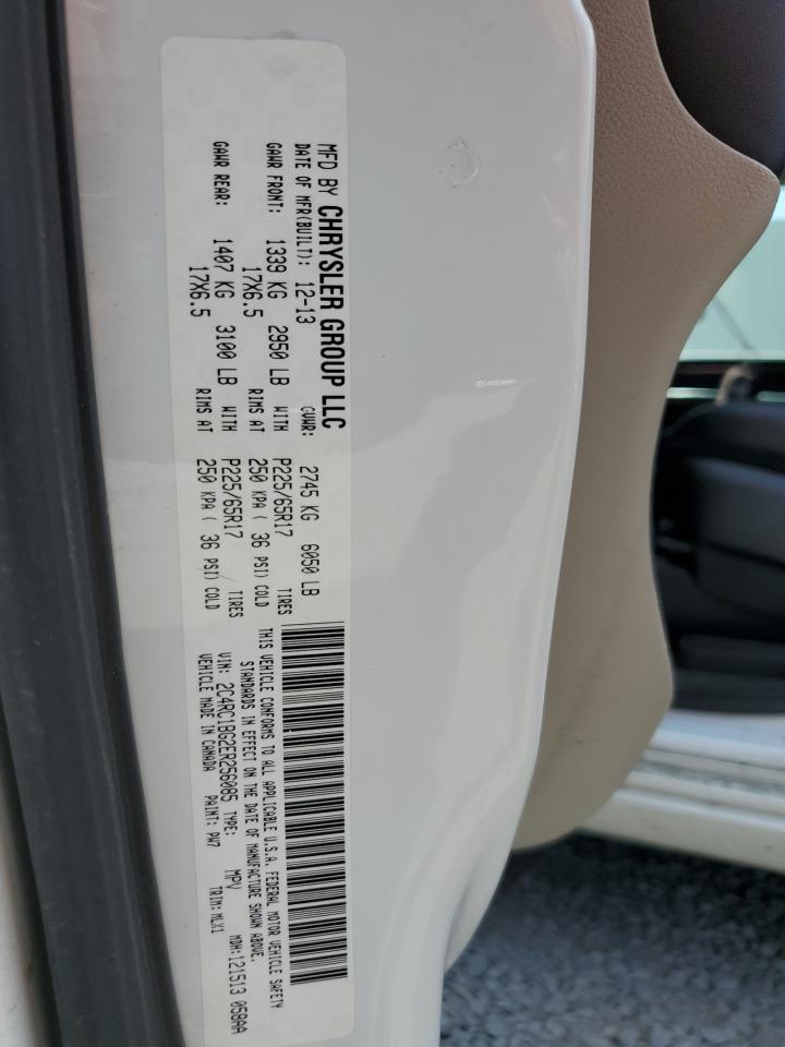 2014 Chrysler Town & Country Touring VIN: 2C4RC1BG2ER256085 Lot: 64980855