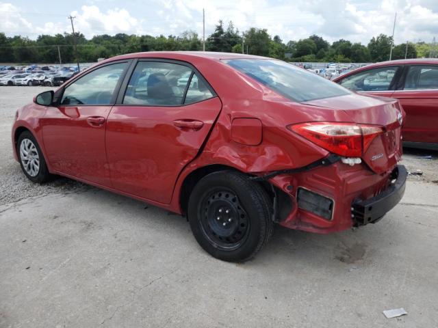  TOYOTA COROLLA 2018 Burgundy