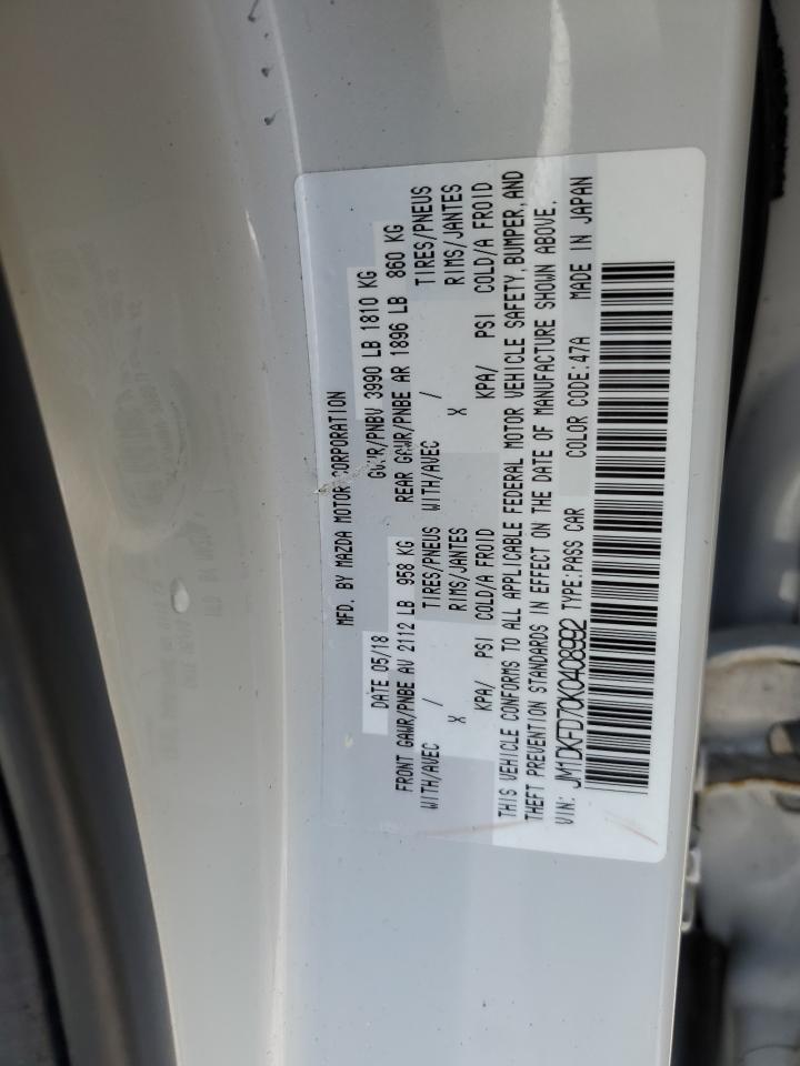 2019 Mazda Cx-3 Grand Touring VIN: JM1DKFD70K0408992 Lot: 62463315