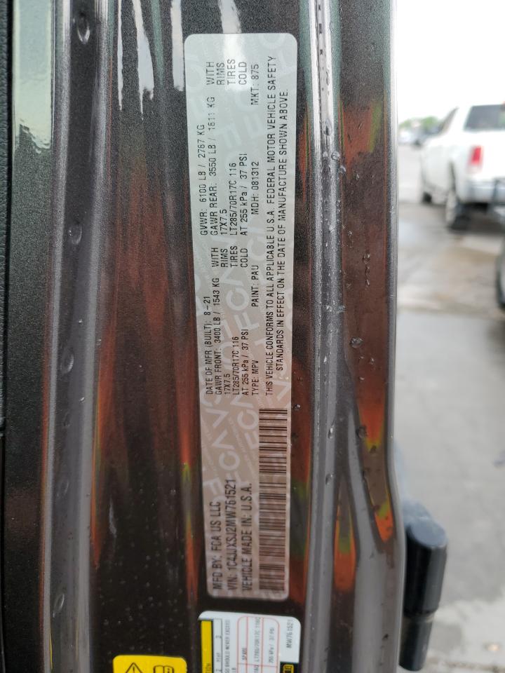 2021 Jeep Wrangler Unlimited Rubicon 392 VIN: 1C4JJXSJ2MW761521 Lot: 64678455