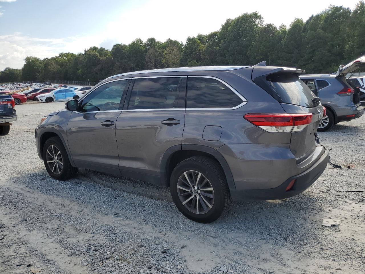 2019 Toyota Highlander Se grey null gas 5TDKZRFHXKS567963 photo #3