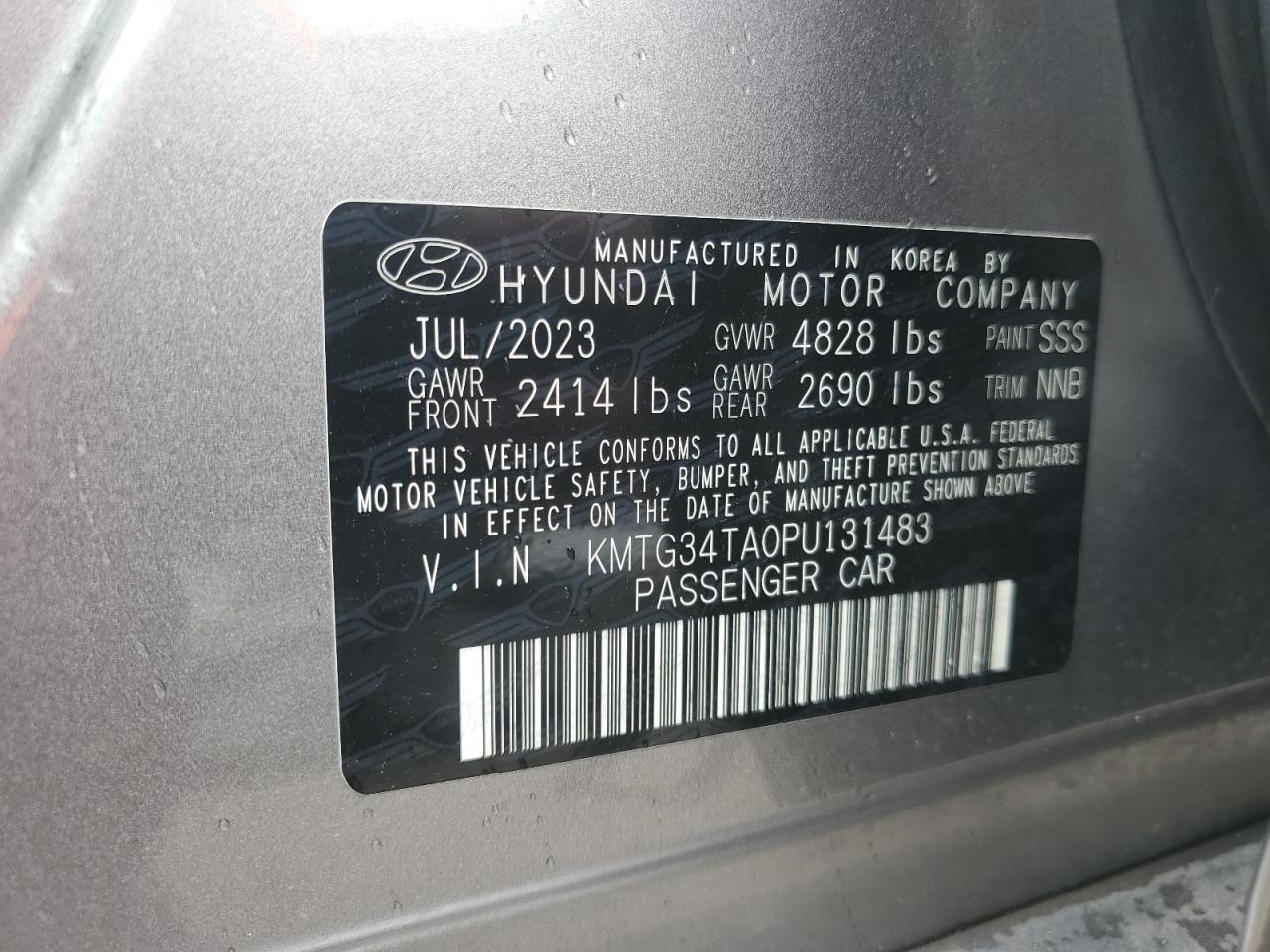 2023 Genesis G70 Base VIN: KMTG34TA0PU131483 Lot: 66464035