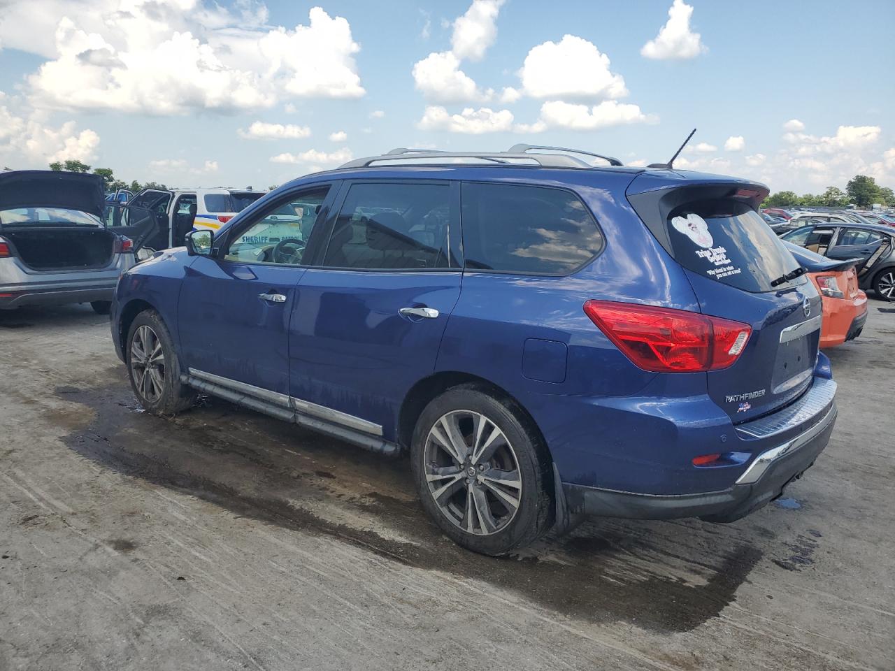 2017 Nissan Pathfinder S blue null gas 5N1DR2MM4HC636572 photo #3