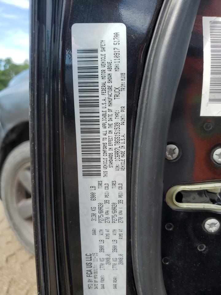 1C6RR7LT8GS151539 2016 Ram 1500 Slt