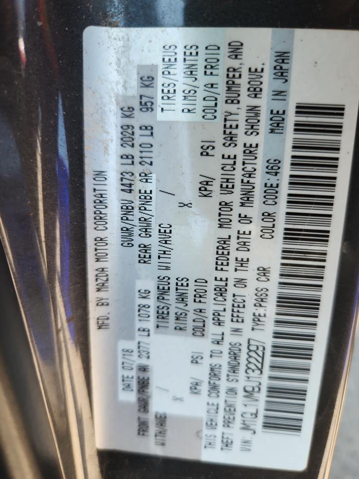 2018 Mazda 6 Touring VIN: JM1GL1VM9J1322297 Lot: 63472175