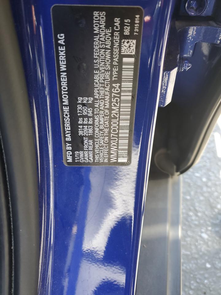 2020 Mini Cooper VIN: WMWXU7C00L2M25764 Lot: 66762475