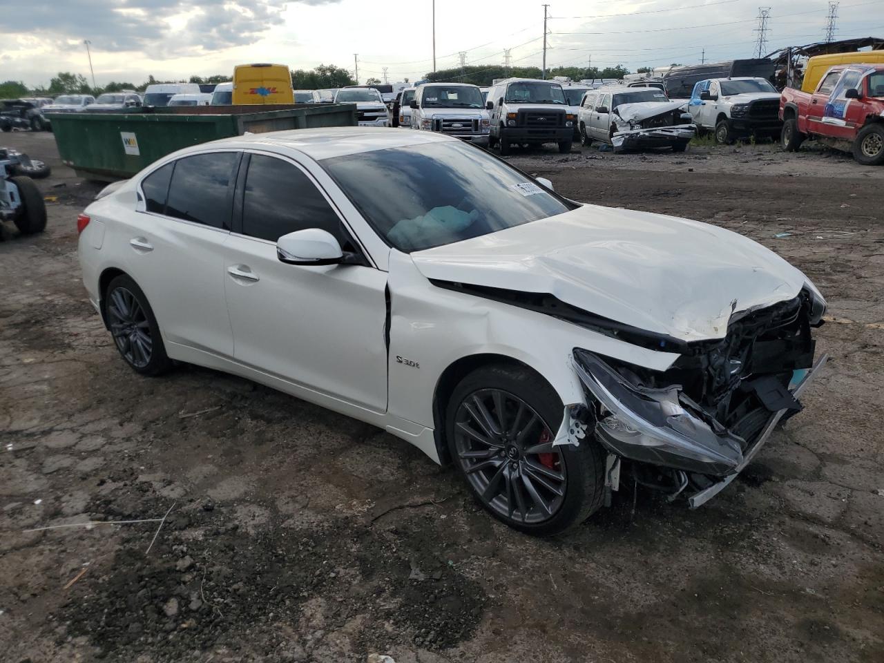 2017 Infiniti Q50 Red Sport 400 VIN: JN1FV7ARXHM871576 Lot: 66268005