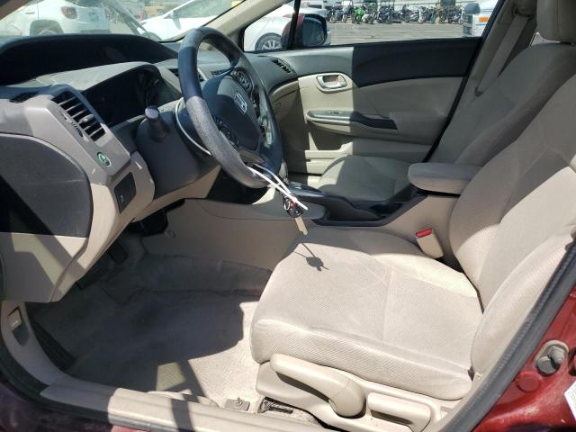 Sedans HONDA CIVIC 2012 Czerwony