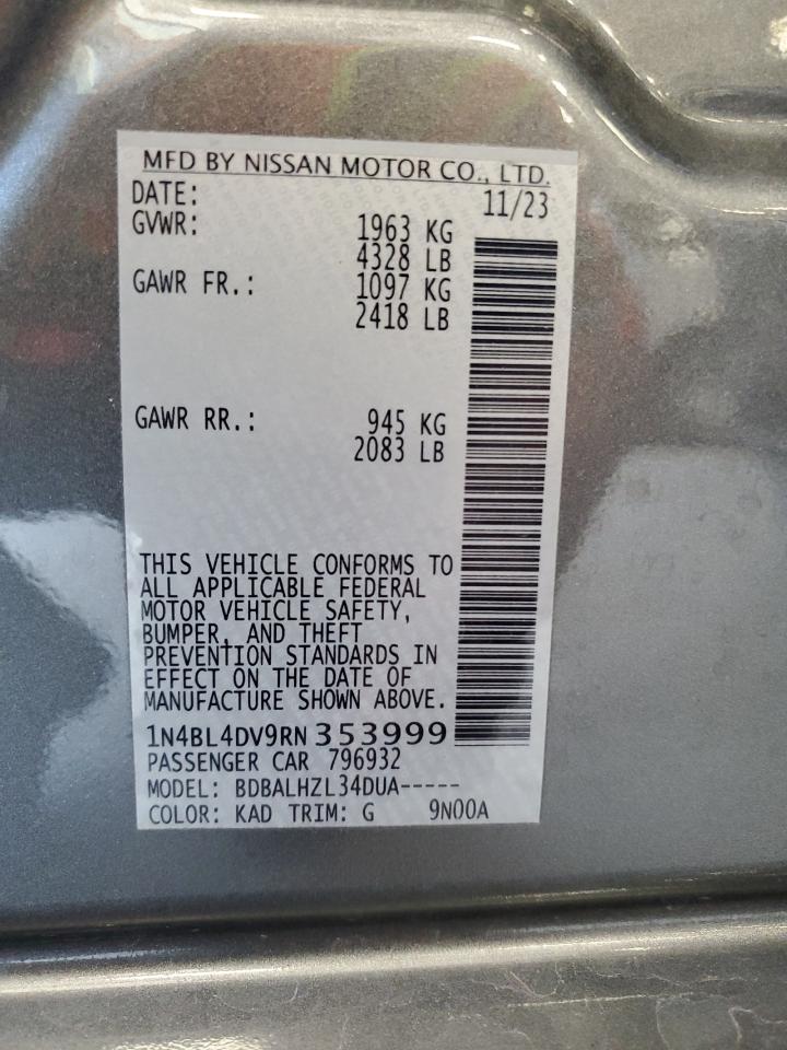 1N4BL4DV9RN353999 NISSAN ALTIMA 2024