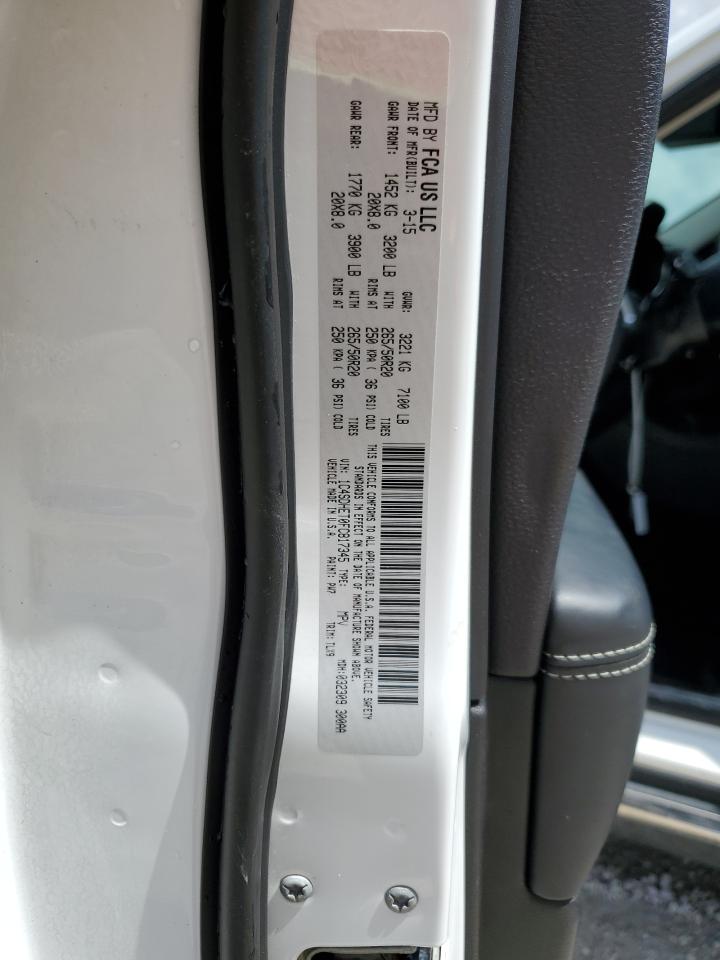 2015 Dodge Durango Citadel VIN: 1C4SDHET0FC817345 Lot: 64806825