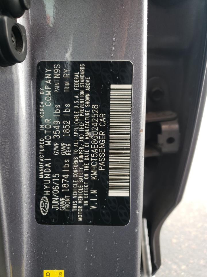 2016 Hyundai Accent Se VIN: KMHCT5AE8GU242528 Lot: 63124385