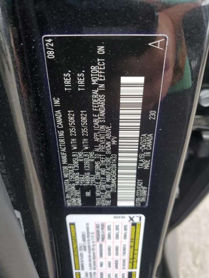 2024 Lexus Rx 350 Base VIN: 2T2BAMCA5RC081433 Lot: 65353185