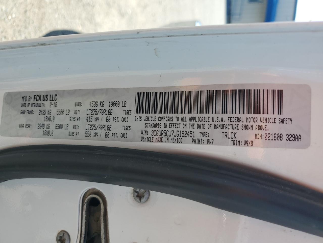 3c6ur5cj7jg192451 3C6UR5CJ7JG192451 2018 Ram 2500 St