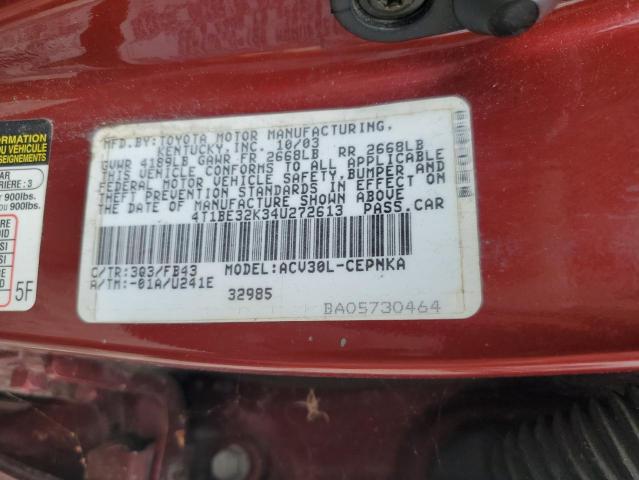 2004 TOYOTA CAMRY LE  